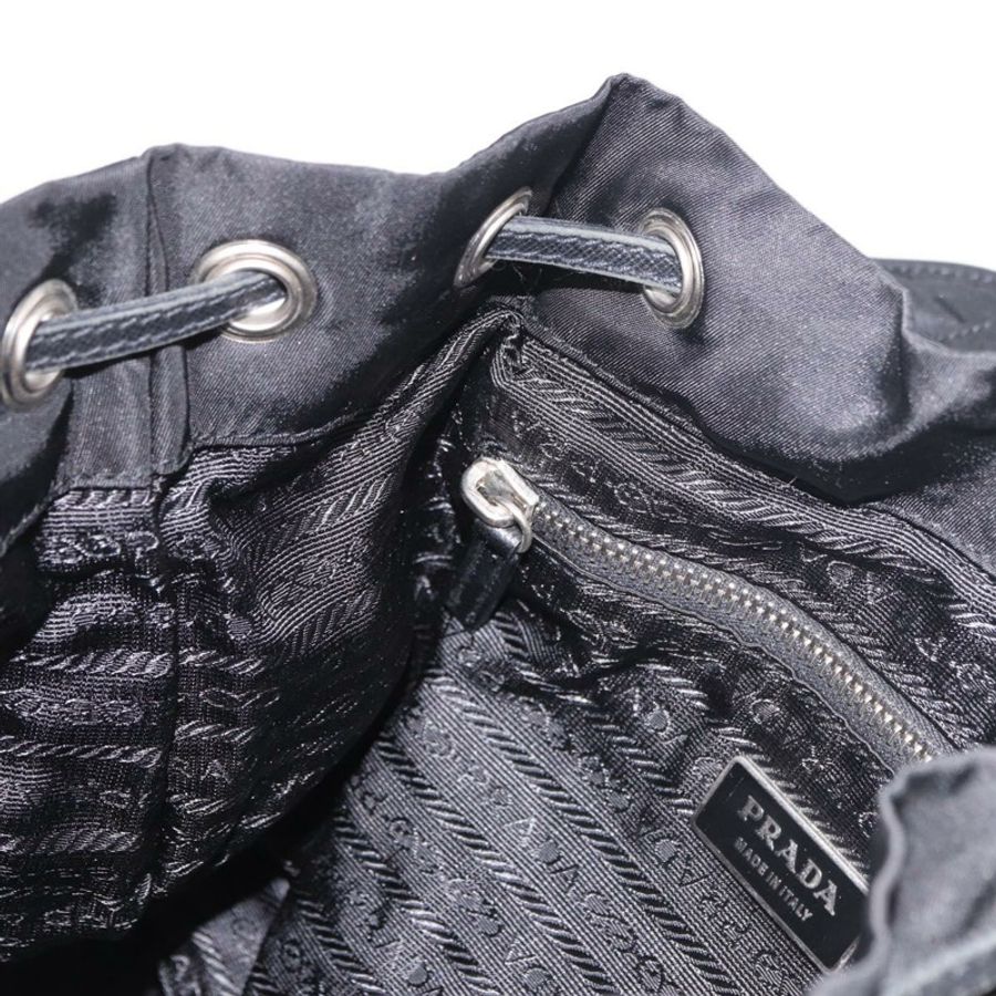 【日本直送】PRADA 單肩包 尼龍 黑色 銀色 正品 184177A-24