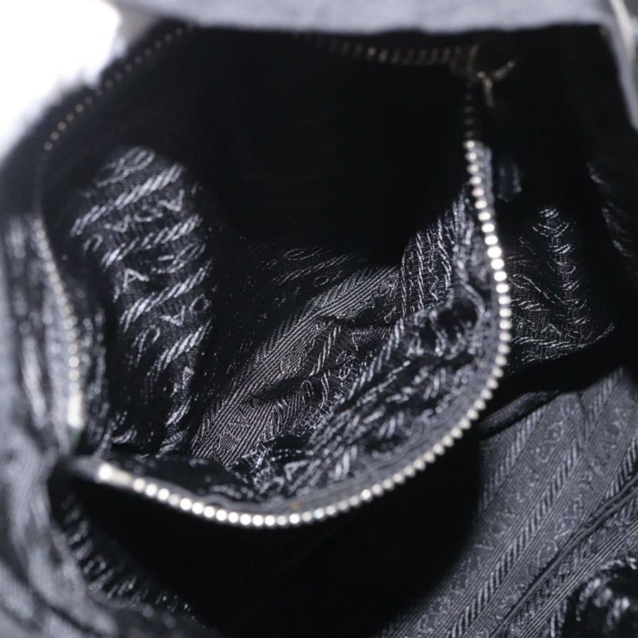 【日本直送】PRADA 單肩包 尼龍 黑色 銀色 正品 184177A-25
