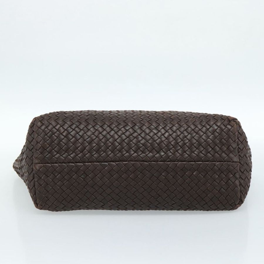 【日本直送】BOTTEGA VENETA INTRECCIATO Cabas MM 手提包 皮革 棕色 金色 正品 183710V-4