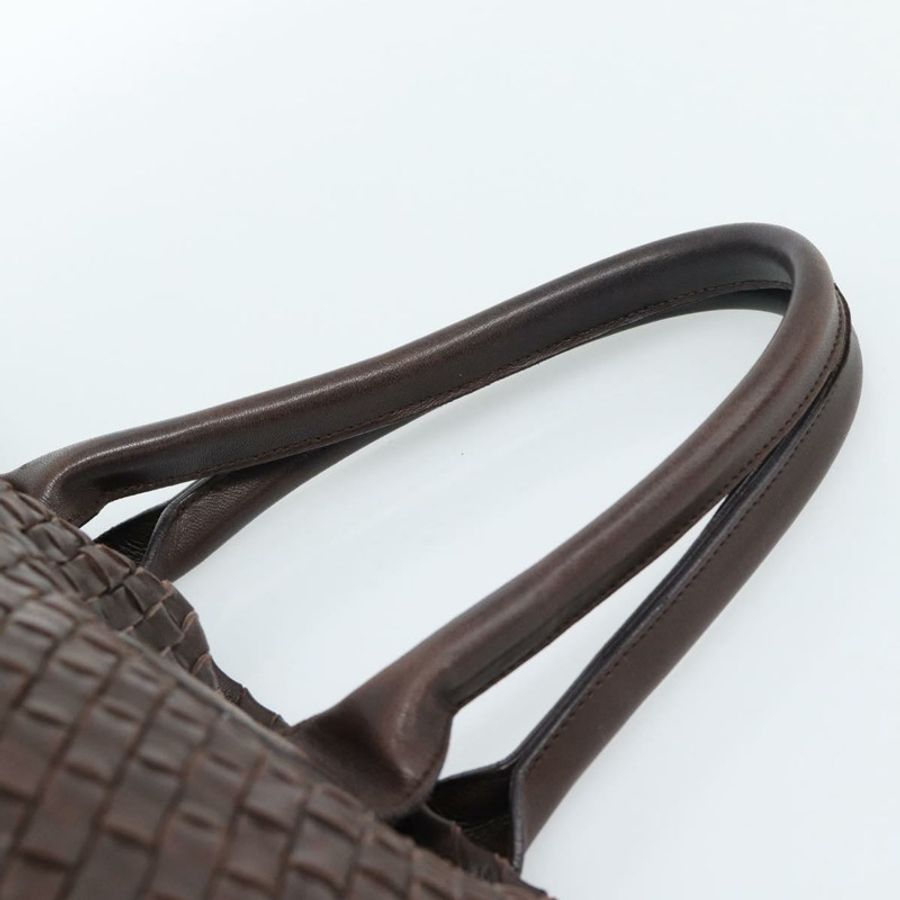 【日本直送】BOTTEGA VENETA INTRECCIATO Cabas MM 手提包 皮革 棕色 金色 正品 183710V-7