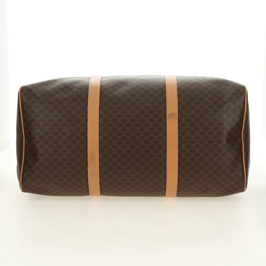 【日本直送】CELINE Macadam帆布波士頓包 PVC皮革 棕色 金色 正品 183419V-4