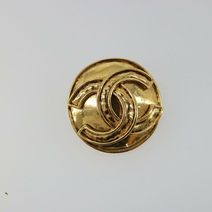 【日本直送】香奈兒 (CHANEL) 耳環,金屬金色,雙C標誌,正品編號 183503V-1