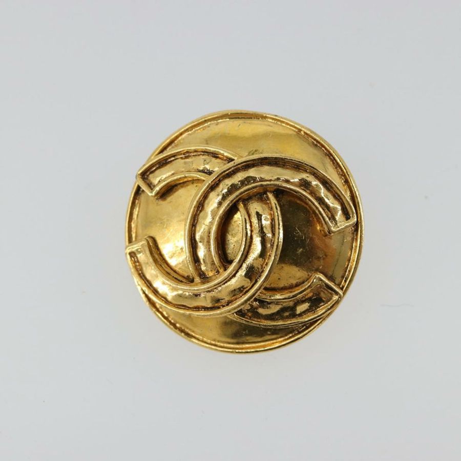 【日本直送】香奈兒 (CHANEL) 耳環,金屬金色,雙C標誌,正品編號 183503V-5