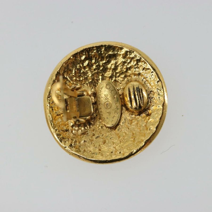 【日本直送】香奈兒 (CHANEL) 耳環,金屬金色,雙C標誌,正品編號 183503V-8