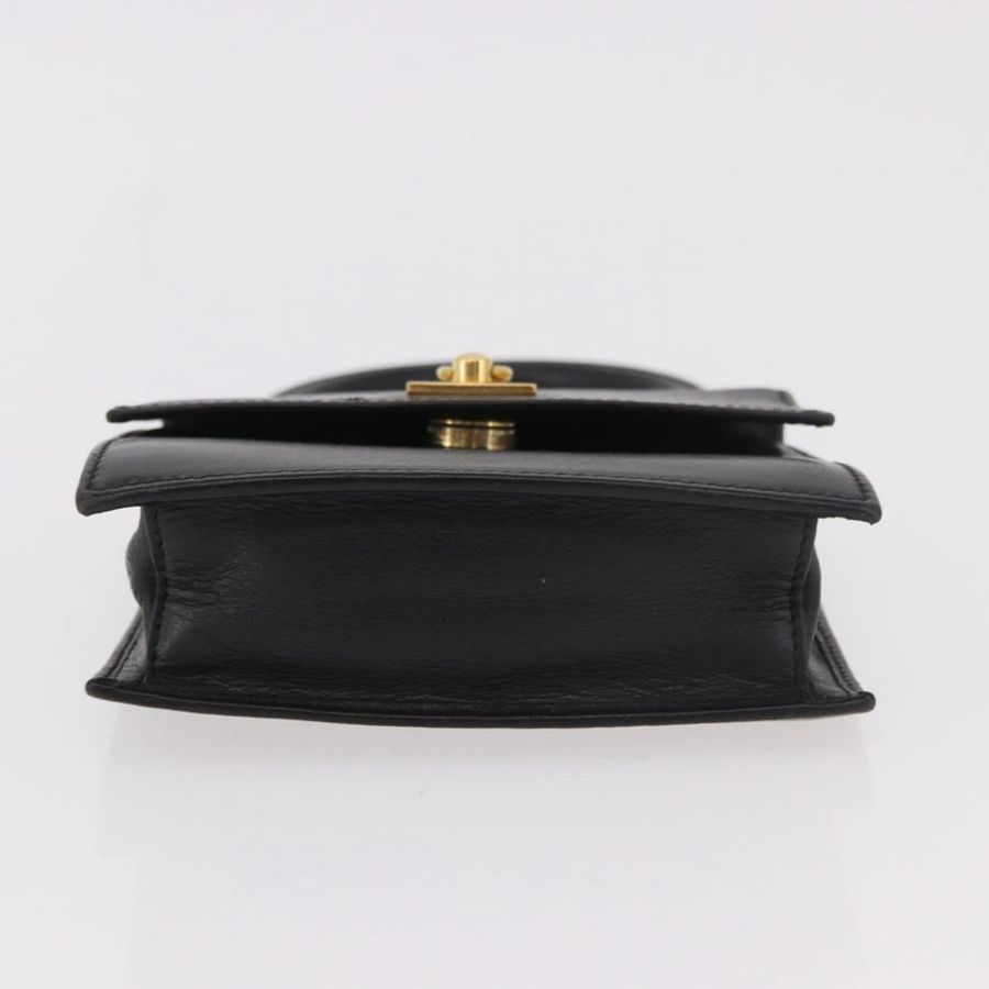 【日本直送】CELINE 手提包 皮革 黑色 金色 正品 183388A-4