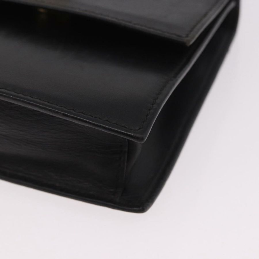 【日本直送】CELINE 手提包 皮革 黑色 金色 正品 183388A-13