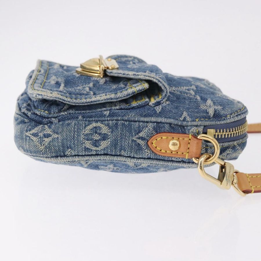 【日本直送】路易威登 Monogram Denim Pochette Fairfax 手袋 藍色 M82948 LV 正品 184169SAV-2