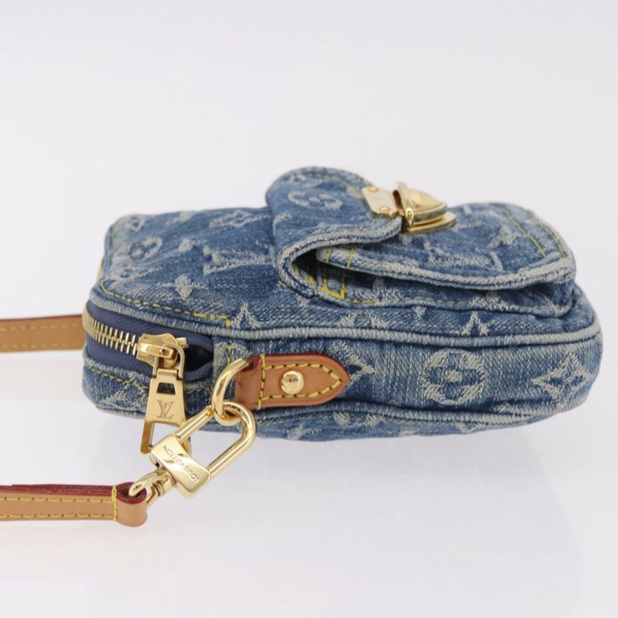 【日本直送】路易威登 Monogram Denim Pochette Fairfax 手袋 藍色 M82948 LV 正品 184169SAV-3