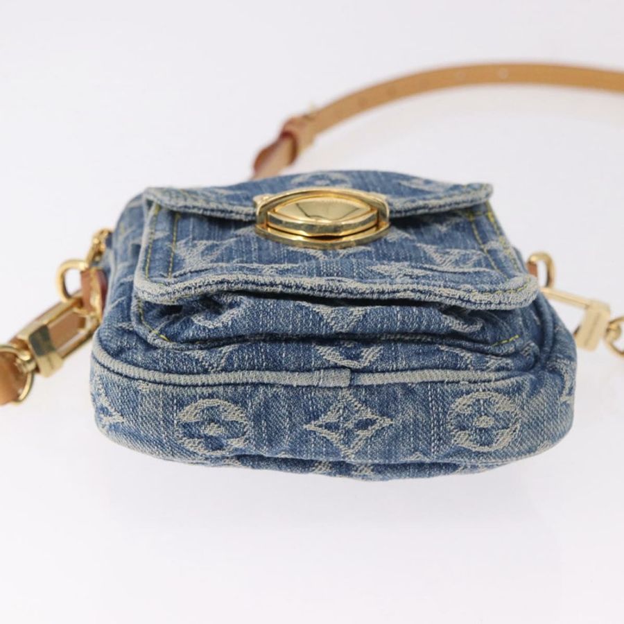 【日本直送】路易威登 Monogram Denim Pochette Fairfax 手袋 藍色 M82948 LV 正品 184169SAV-4