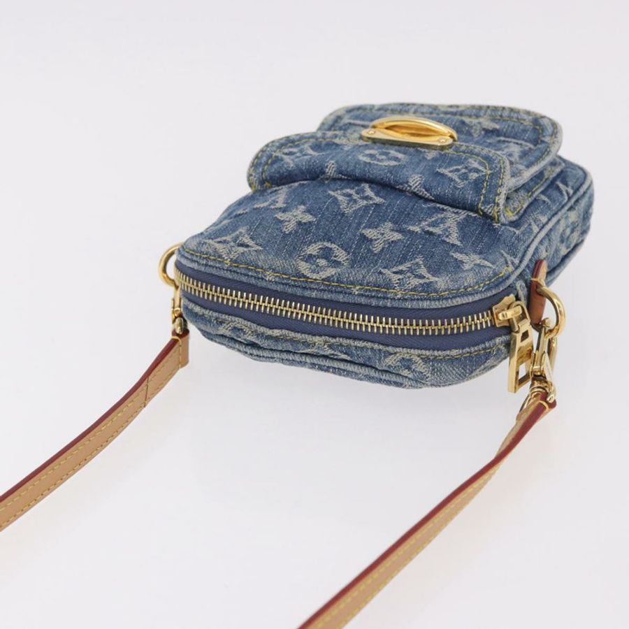 【日本直送】路易威登 Monogram Denim Pochette Fairfax 手袋 藍色 M82948 LV 正品 184169SAV-5