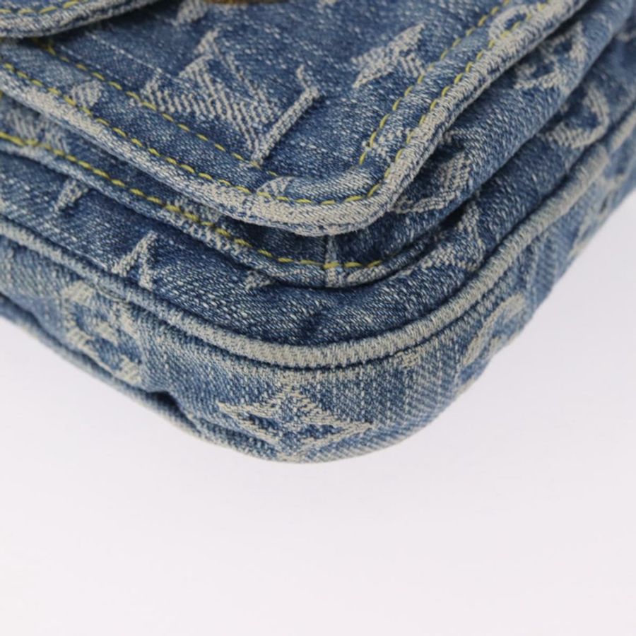 【日本直送】路易威登 Monogram Denim Pochette Fairfax 手袋 藍色 M82948 LV 正品 184169SAV-8