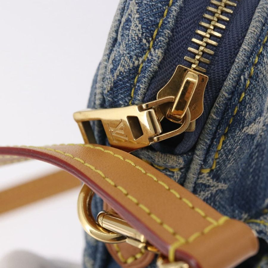 【日本直送】路易威登 Monogram Denim Pochette Fairfax 手袋 藍色 M82948 LV 正品 184169SAV-9
