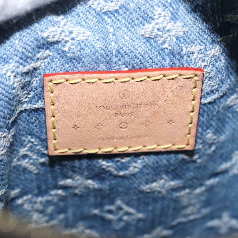 【日本直送】路易威登 Monogram Denim Pochette Fairfax 手袋 藍色 M82948 LV 正品 184169SAV-10