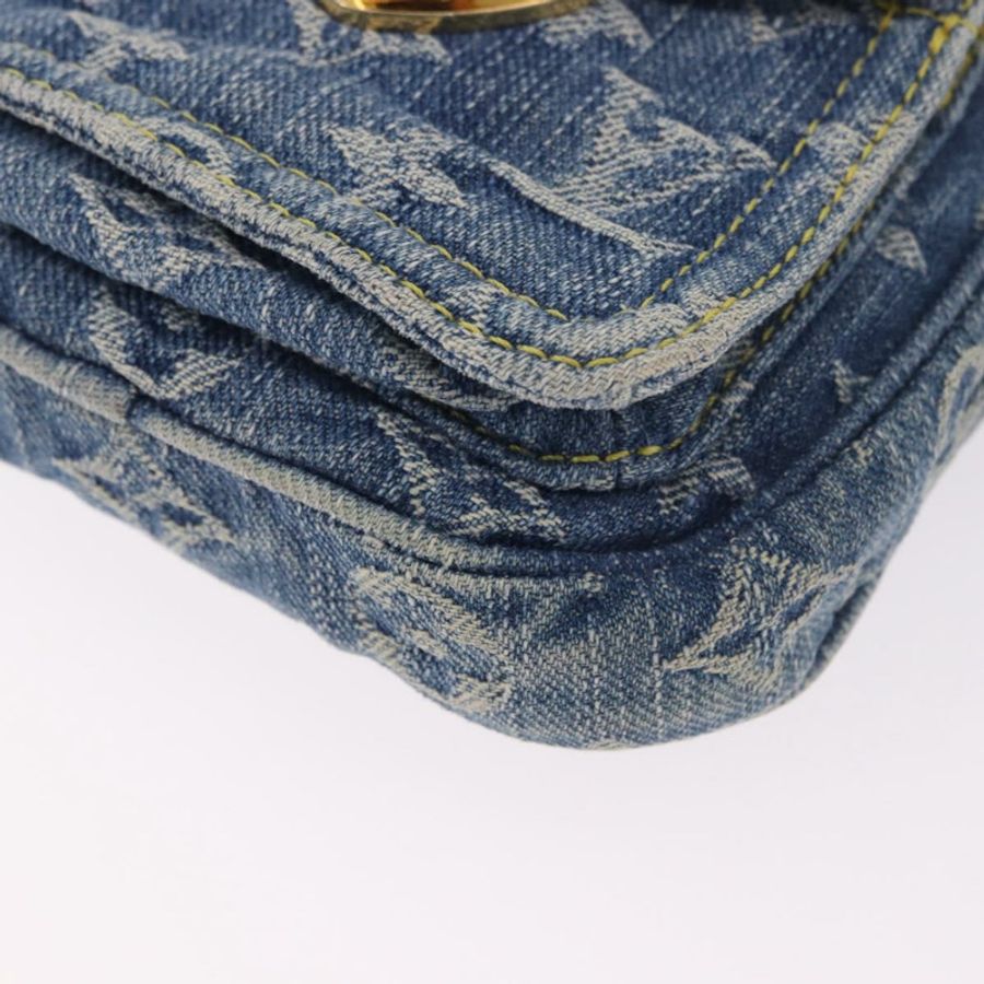 【日本直送】路易威登 Monogram Denim Pochette Fairfax 手袋 藍色 M82948 LV 正品 184169SAV-13