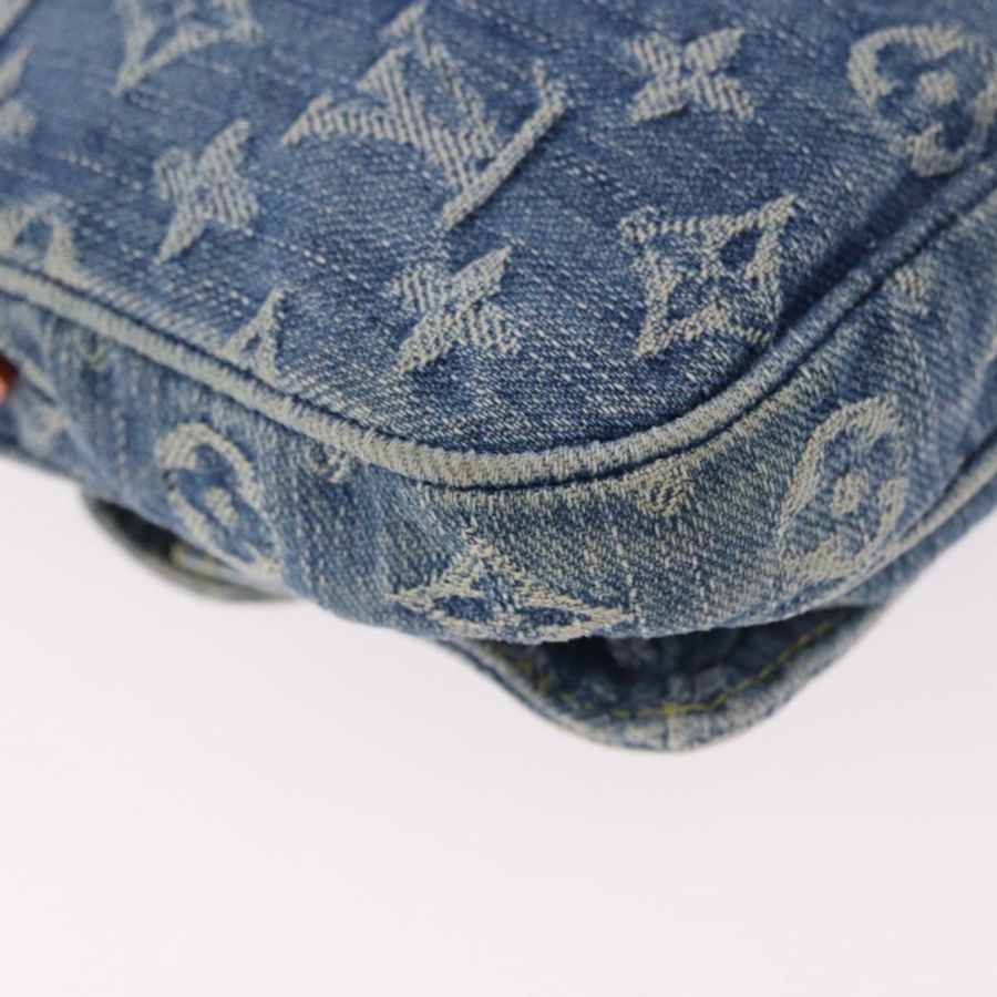 【日本直送】路易威登 Monogram Denim Pochette Fairfax 手袋 藍色 M82948 LV 正品 184169SAV-14