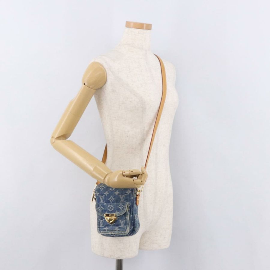 【日本直送】路易威登 Monogram Denim Pochette Fairfax 手袋 藍色 M82948 LV 正品 184169SAV-21