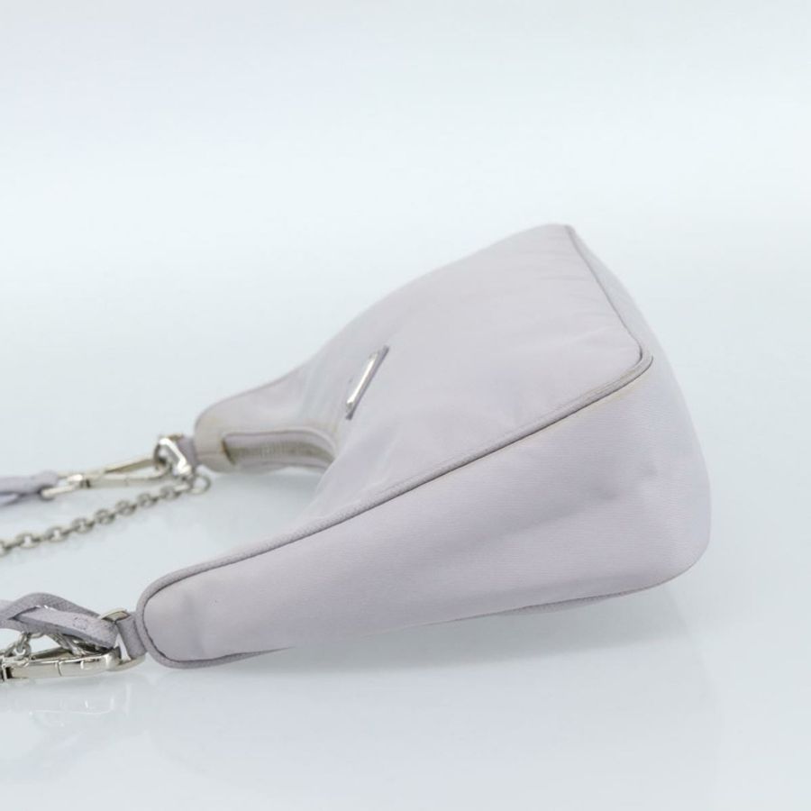 【日本直送】PRADA 尼龍紫色銀色單肩包 正品 184170V-2