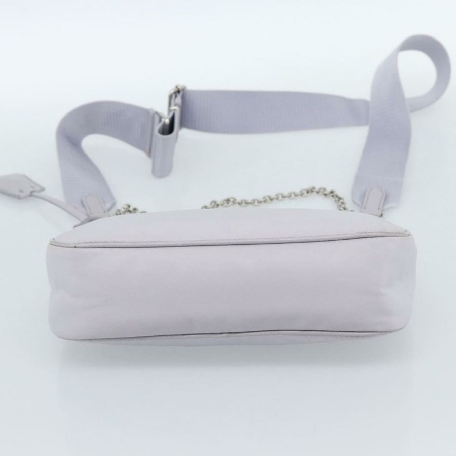 【日本直送】PRADA 尼龍紫色銀色單肩包 正品 184170V-4