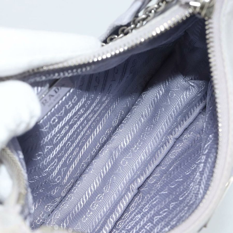 【日本直送】PRADA 尼龍紫色銀色單肩包 正品 184170V-9
