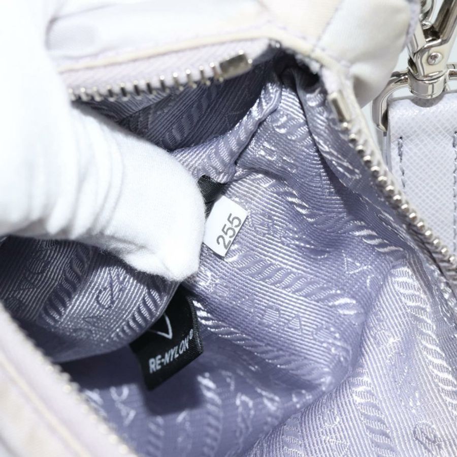 【日本直送】PRADA 尼龍紫色銀色單肩包 正品 184170V-10