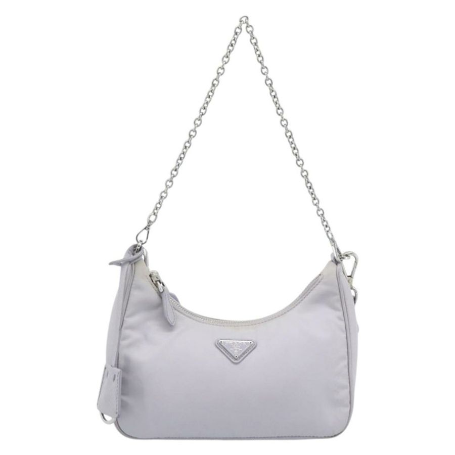 【日本直送】PRADA 尼龍紫色銀色單肩包 正品 184170V-12