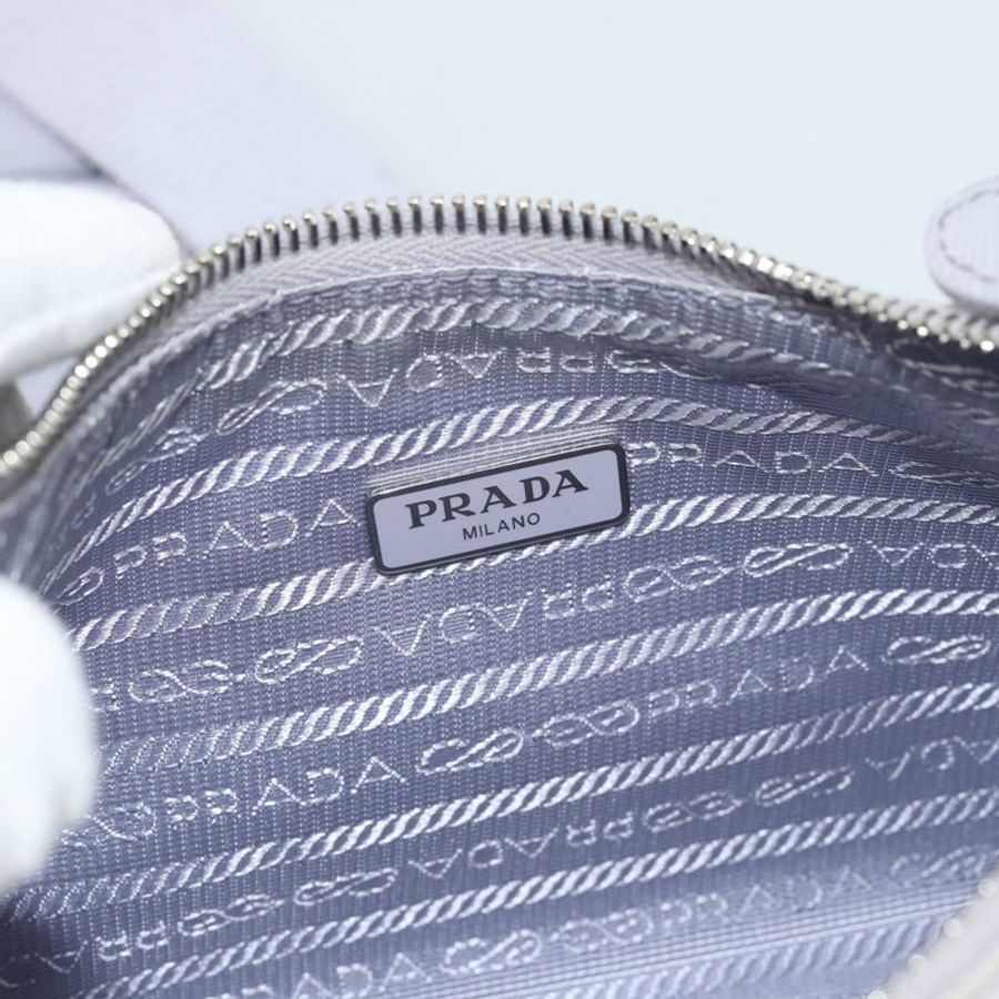 【日本直送】PRADA 尼龍紫色銀色單肩包 正品 184170V-22