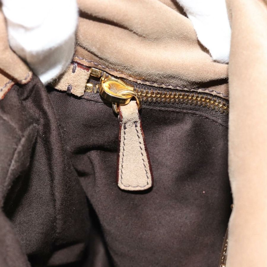 【日本直送】Miu Miu 麂皮手提包 2way Beige Gold Auth 183865V-23