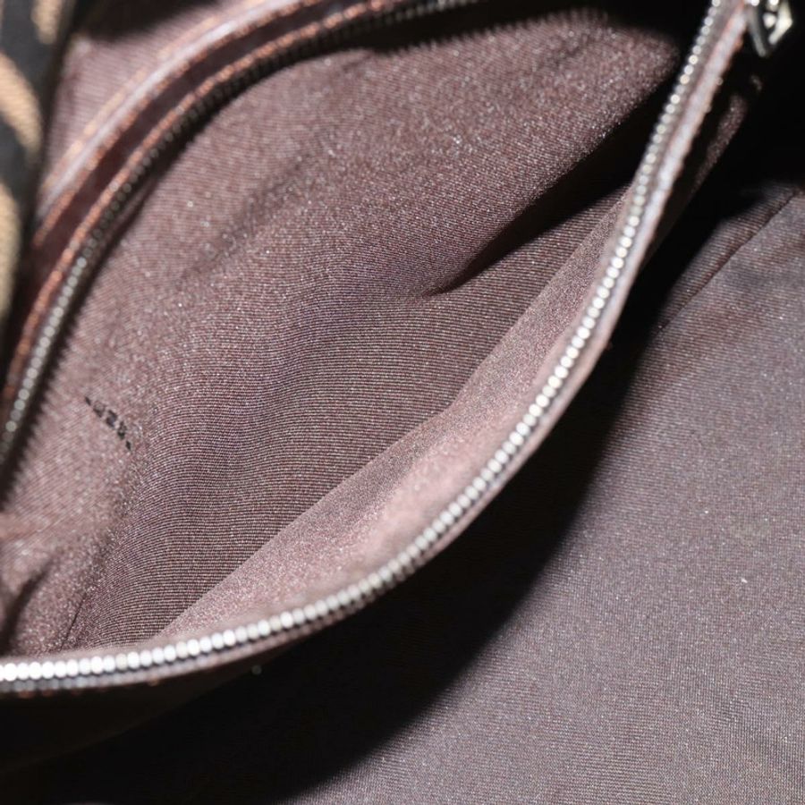 【日本直送】FENDI Zucca帆布Mamma Baguette單肩包,黑色、棕色、銀色,正品,貨號183864SAM-22