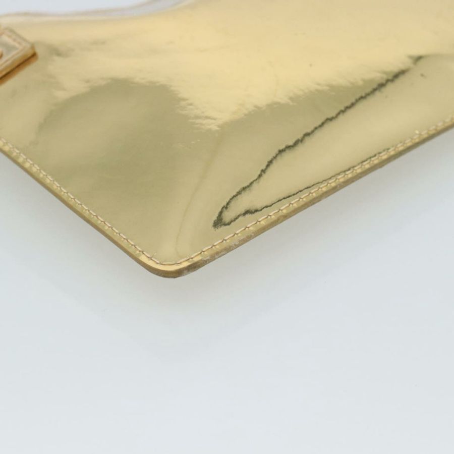 【日本直送】路易威登 Monogram Miroir Pochette Plat 手拿包金色 M95278 正品 183739V-16