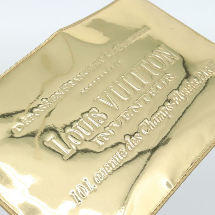 【日本直送】路易威登 Monogram Miroir Pochette Plat 手拿包金色 M95278 正品 183739V-17