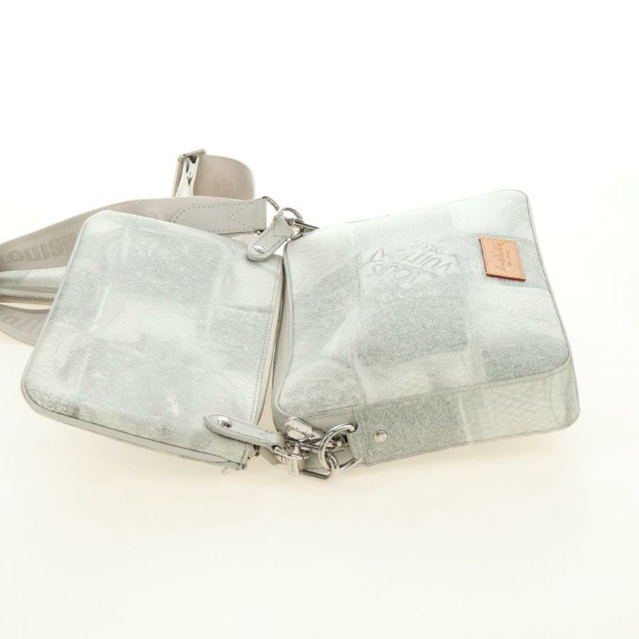 【日本直送】路易威登 Damier Salt Trio 斜背包 白色 N50068 正品 183100SM-8