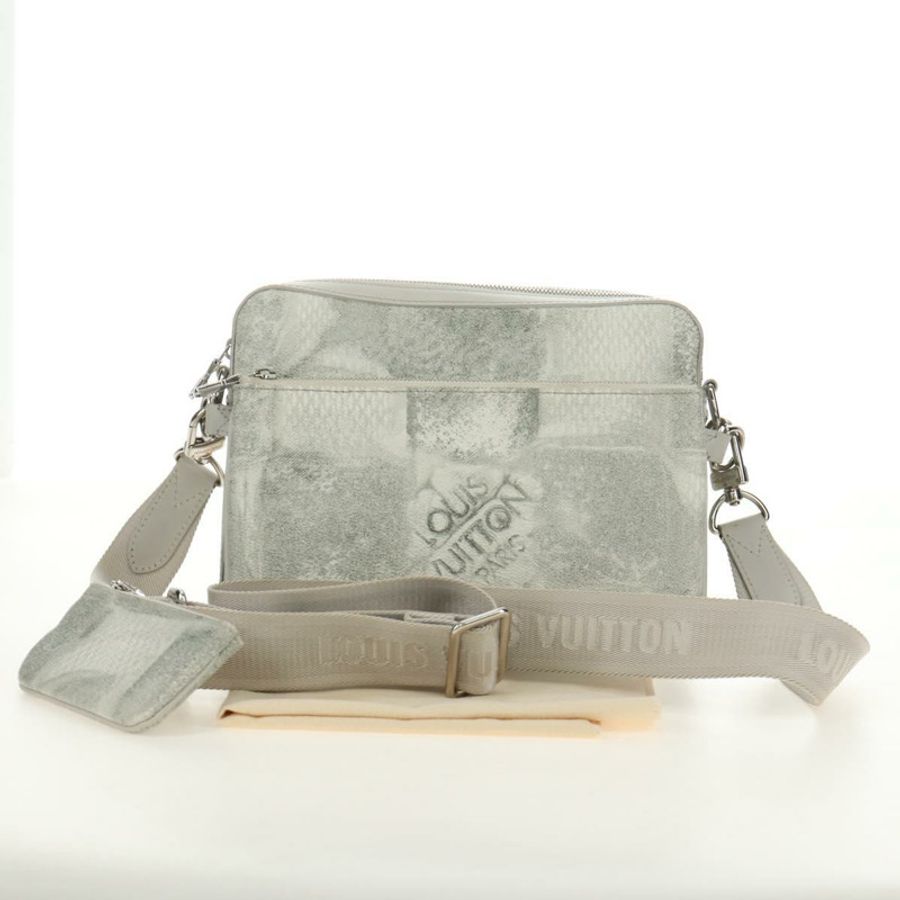 【日本直送】路易威登 Damier Salt Trio 斜背包 白色 N50068 正品 183100SM-11