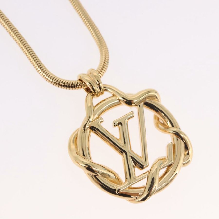 【日本直送】路易威登 Collier Garden 項鍊,金屬金色,貨號 M68937,LV 正品,編號 183122SAM-2