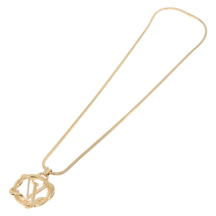 【日本直送】路易威登 Collier Garden 項鍊,金屬金色,貨號 M68937,LV 正品,編號 183122SAM-7