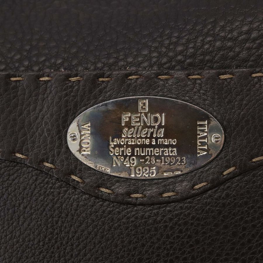 【日本直送】FENDI Celeria 單肩包,黑色銀色皮革,正品編號 183899A-16