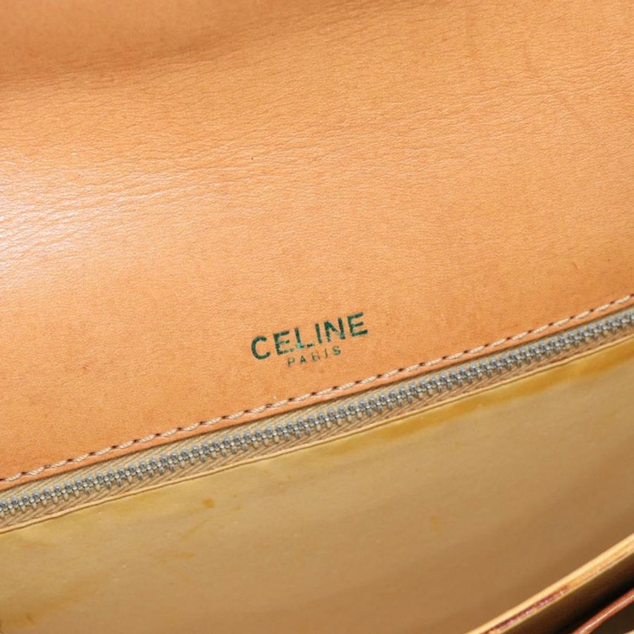 【日本直送】CELINE Macadam帆布肩背包 PVC 米色 金色 正品 184209-9