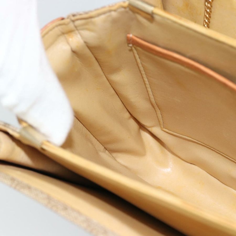 【日本直送】CELINE Macadam帆布肩背包 PVC 米色 金色 正品 184209-18