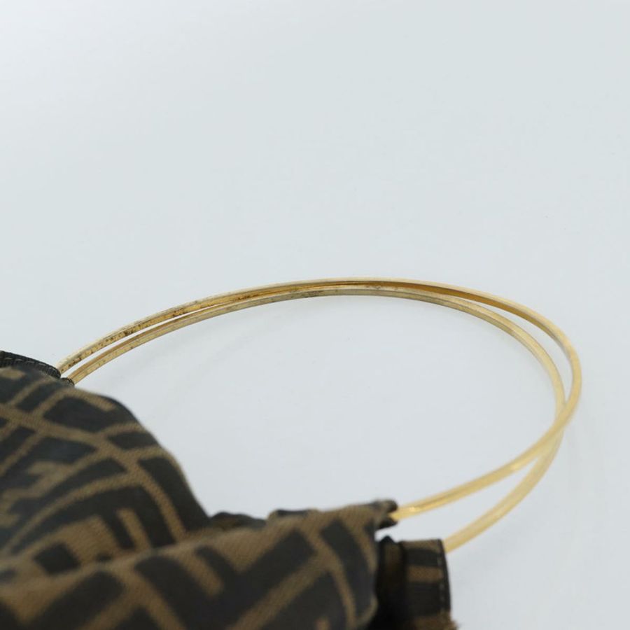 【日本直送】FENDI Zucca帆布手提包 黑色棕色 正品 184207A-6
