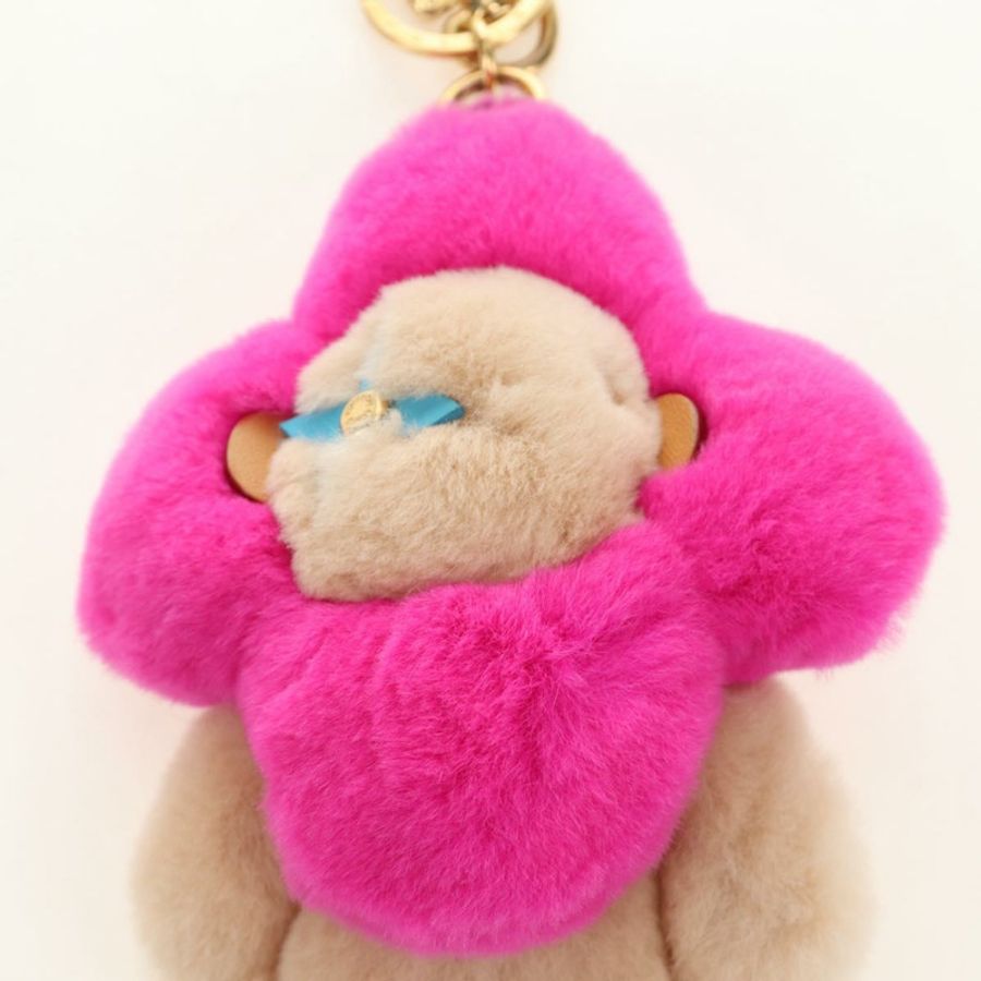 【日本直送】路易威登 Vivienne Vison 包飾 毛絨 米粉紅色 M00870 LV 正品 184237SM-2