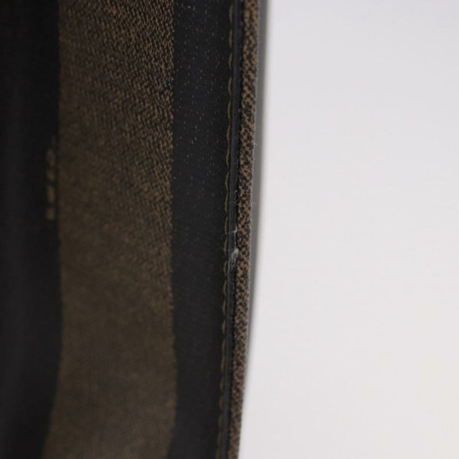 【日本直送】FENDI 胡桃色帆布手提包 PVC 棕色黑色 正品 184531A-3