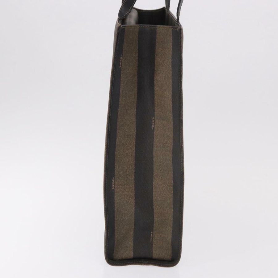 【日本直送】FENDI 胡桃色帆布手提包 PVC 棕色黑色 正品 184531A-4