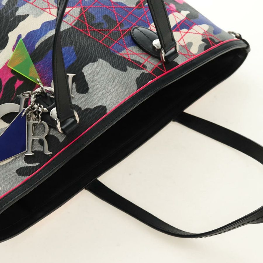 【日本直送】Christian Dior Anselmural 托特包 帆布 多色 銀色 正品 182566M-5