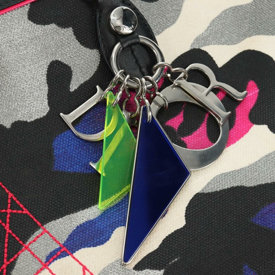 【日本直送】Christian Dior Anselmural 托特包 帆布 多色 銀色 正品 182566M-9