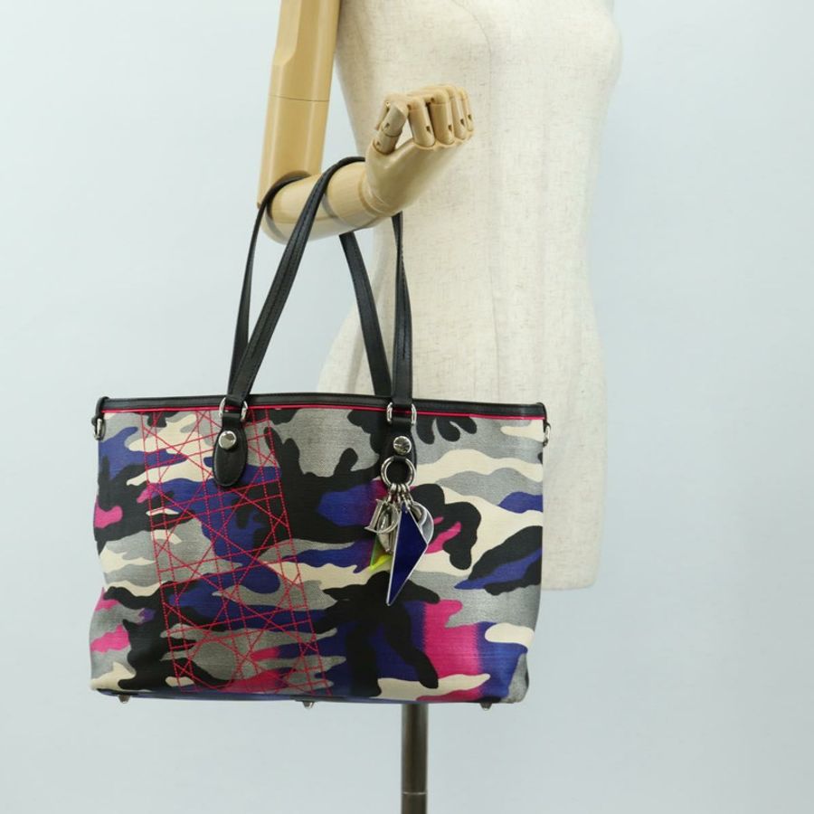 【日本直送】Christian Dior Anselmural 托特包 帆布 多色 銀色 正品 182566M-23
