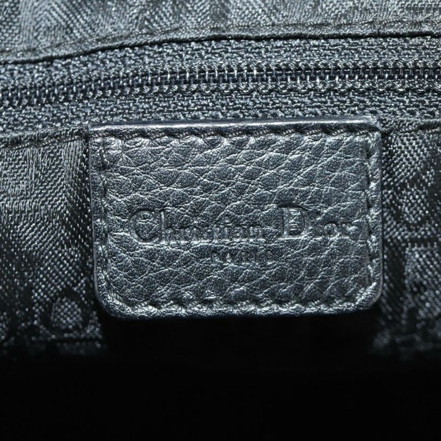 【日本直送】Christian Dior 波士頓包,黑色銀色真皮,正品,貨號 184720SAM-20