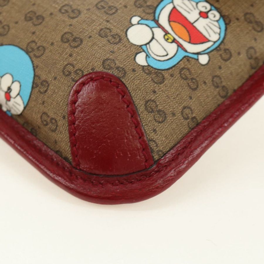【日本直送】GUCCI Micro GG Supreme Doraemon x Fujiko-Pro 腰帶 PVC 米色 647817 Auth 183687M-15