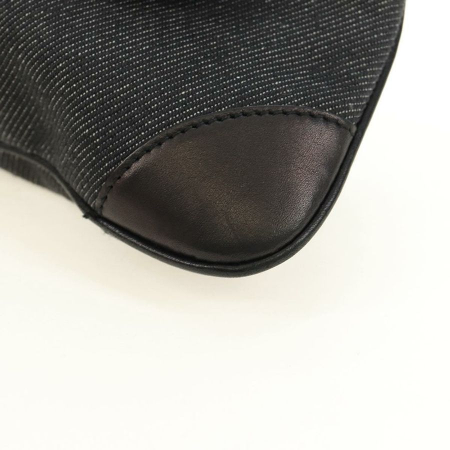 【日本直送】GUCCI Jackie 單肩包,牛仔布黑色銀色,貨號 90667,正品編號 184577SAM-14