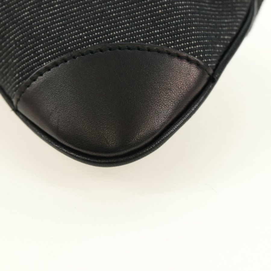 【日本直送】GUCCI Jackie 單肩包,牛仔布黑色銀色,貨號 90667,正品編號 184577SAM-16