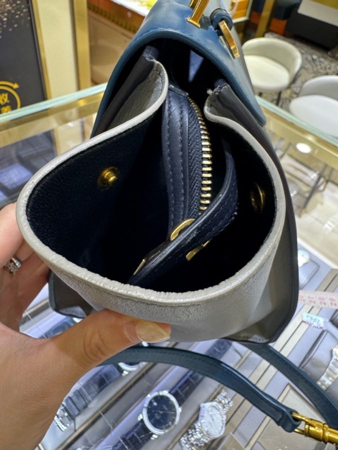 賽琳CELINE拼色小號鞦韆包-6