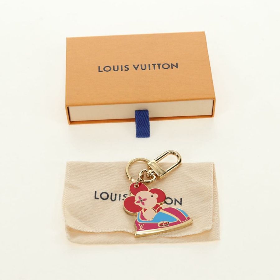 【日本直送】路易威登 Porte Cles 手袋吊飾 Vivienne Charm 金屬金色 M69860 LV Auth 184242M-11